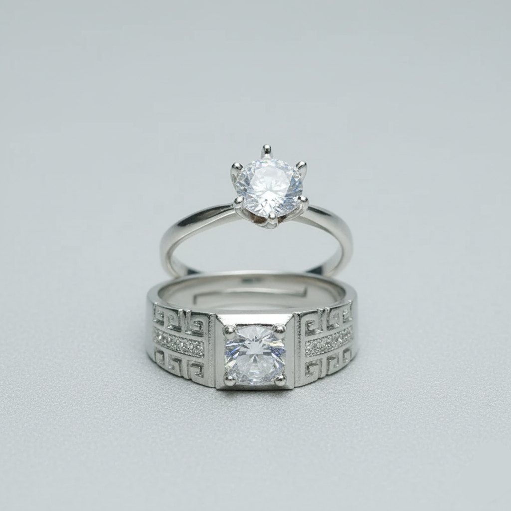 Crystal Couple Ring